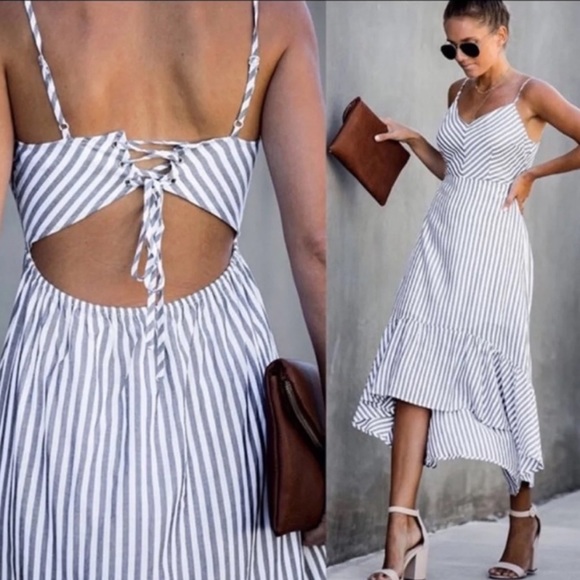 Mustard seed Hi-low hem dress - Picture 3 of 14